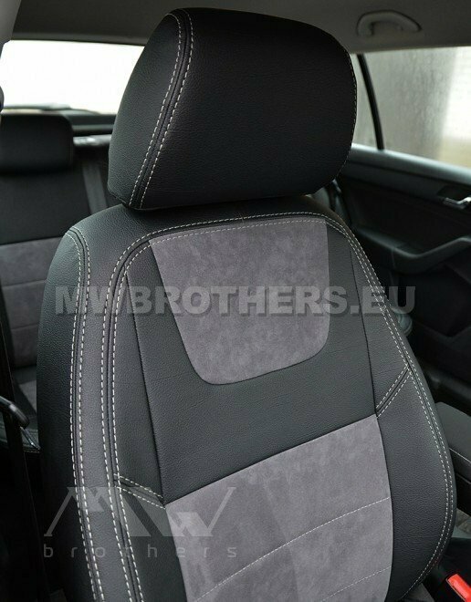 Leather series with gray alcantara