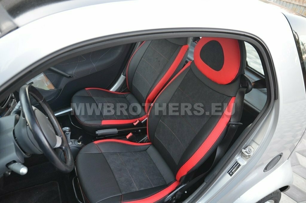 Leather series with red includes and red stitching