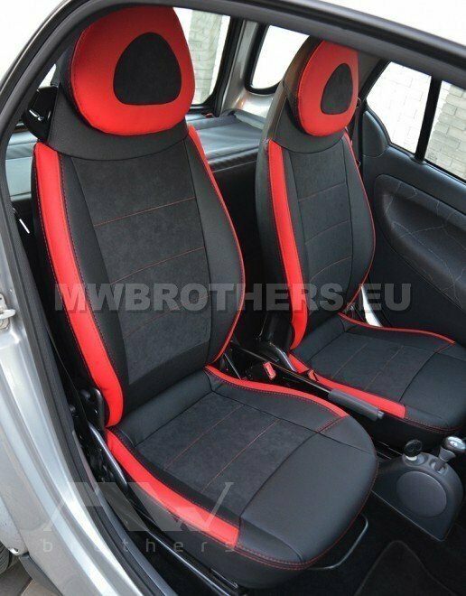 Leather series with red includes and red stitching