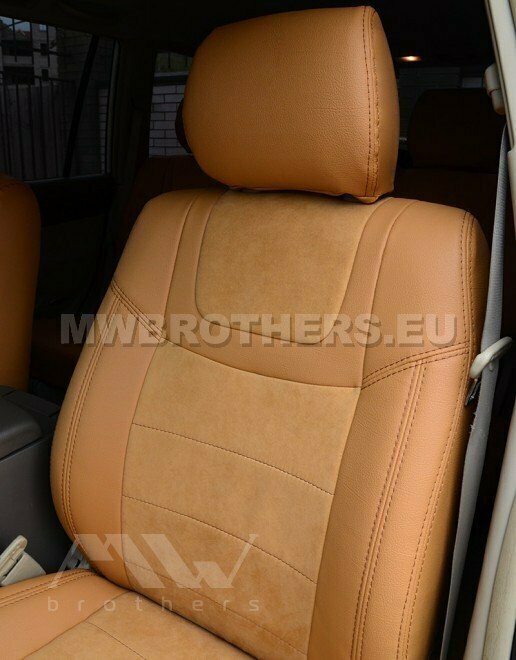 Leather series with beige leather and beige stitching