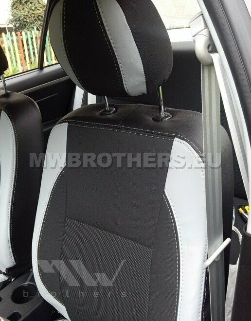 Comfort series with white leather