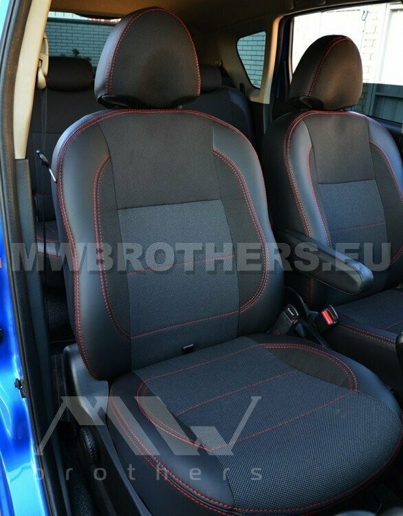 Comfort series with red stitching