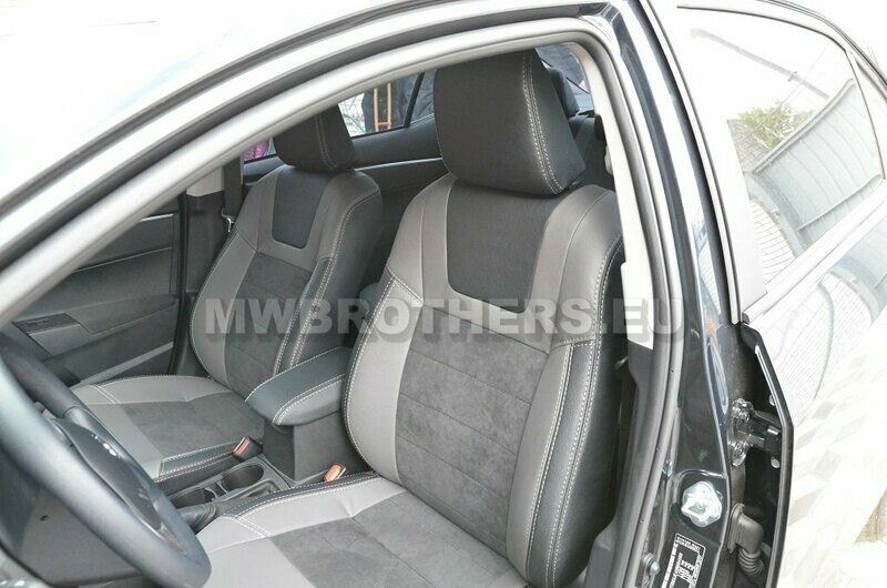 Leather series with gray alcantara