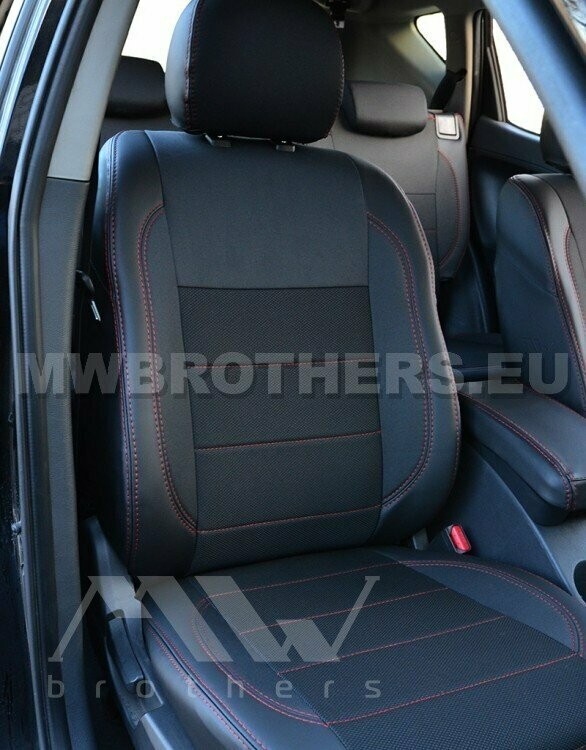 Comfort series with red stitching