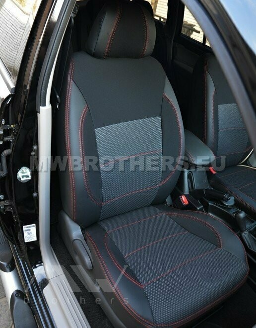 Comfort series with red stitching