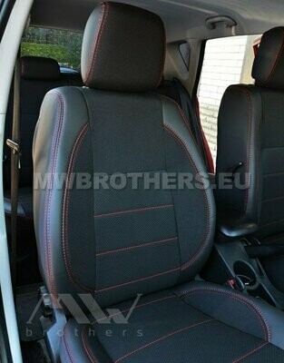 Comfort series with red stitching
