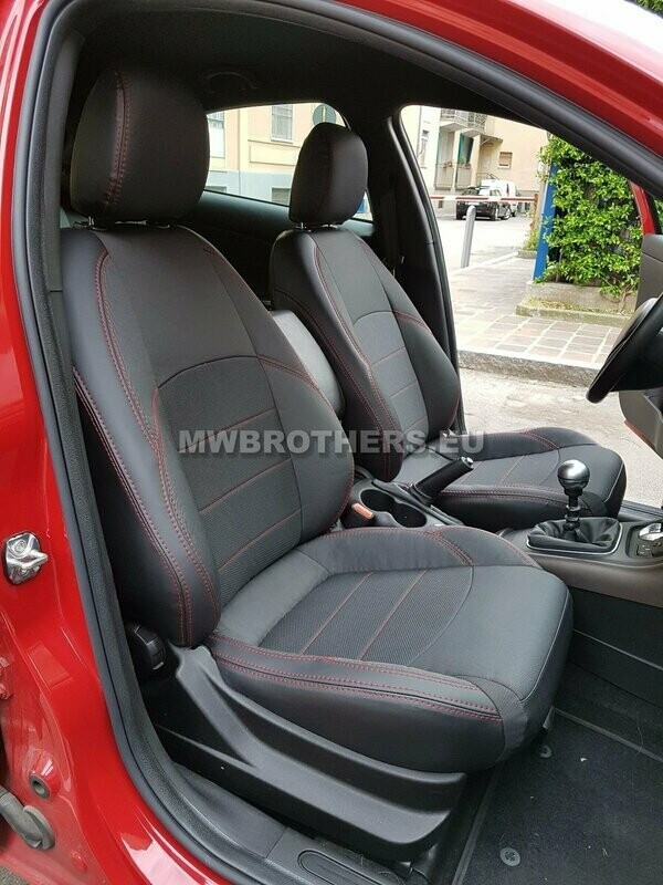 Comfort series with red stitching