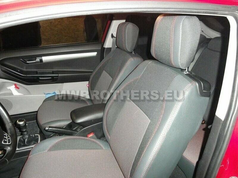 Comfort series with red stitching