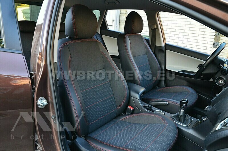 Comfort series with red stitching