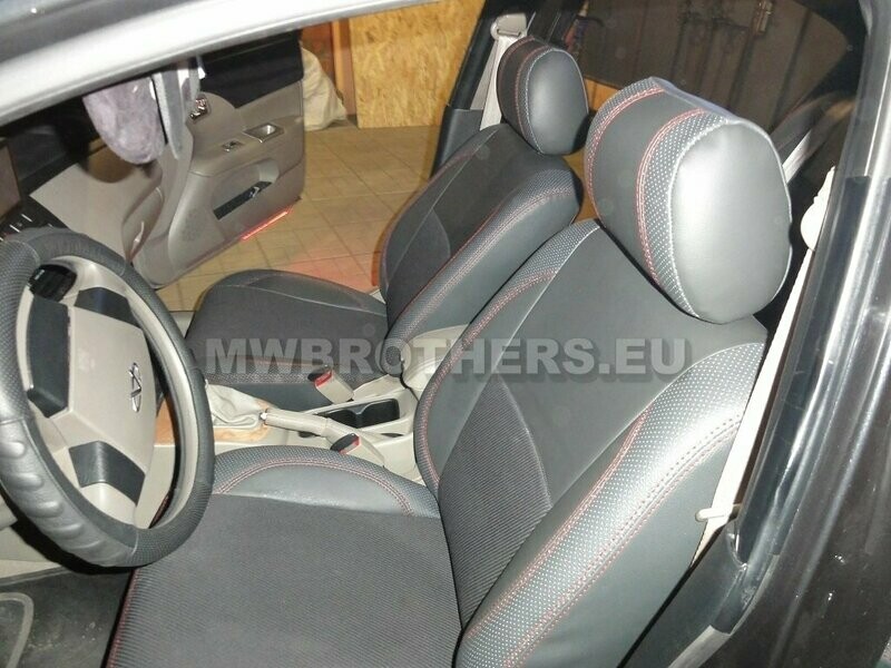 Comfort series with red stitching