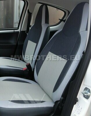 Comfort series with white textile and white leather