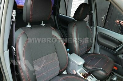 Comfort series with red stitching