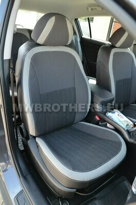 Comfort series with white leather