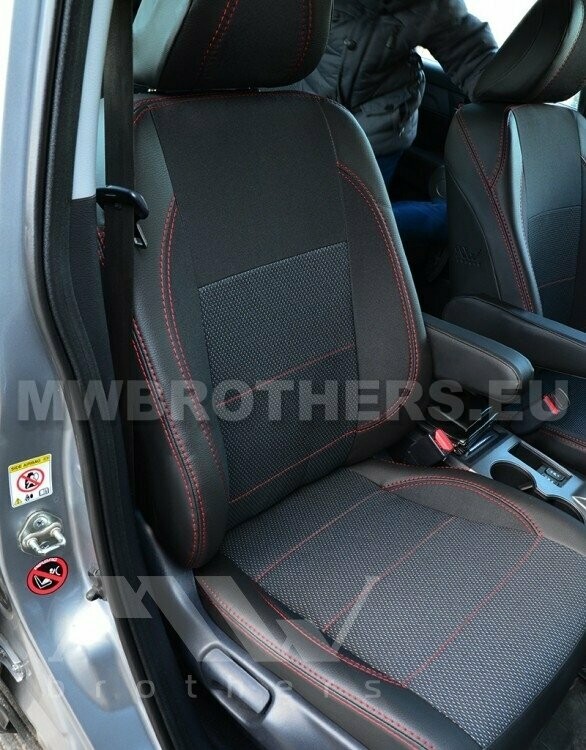 Comfort series with red stitching