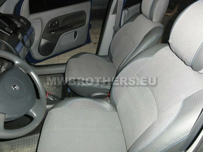 Comfort series with blue stitching