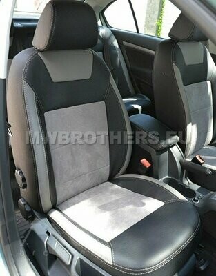 Leather series with beige alcantara and beige leather