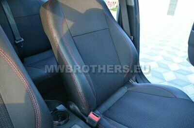 Comfort series with red stitching