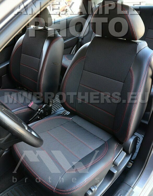 Comfort series with red stitching (8-9 seats)