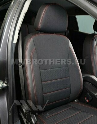 Comfort series with red stitching