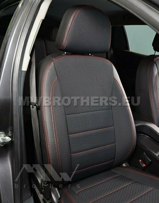 Comfort series with red stitching