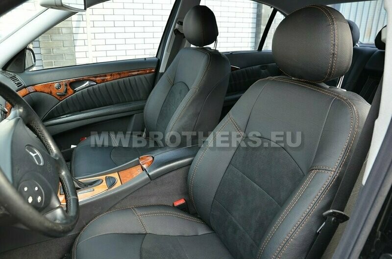 Leather series with brown stitching