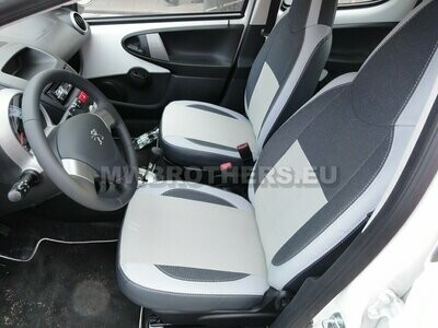 Comfort series with white textile and white leather