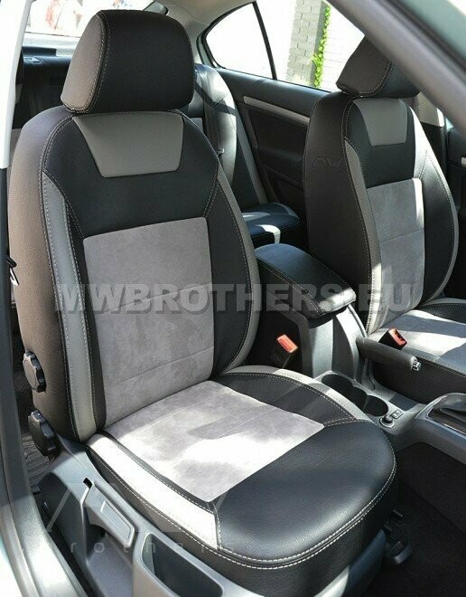 Leather series with beige includes and beige alcantara