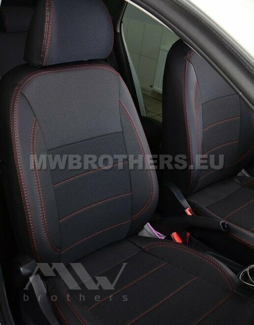 Comfort series with red stitching