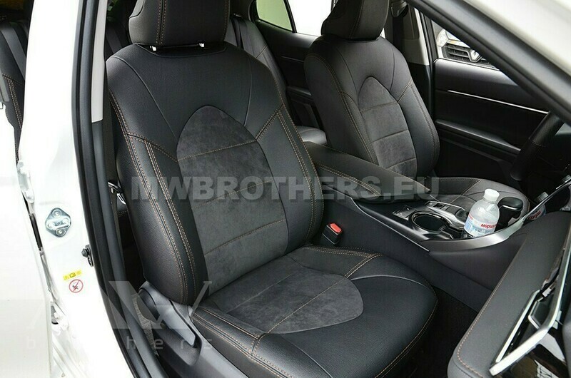 Leather series with brown stitching