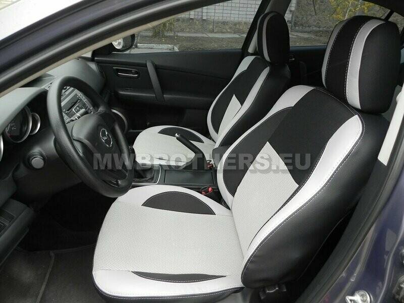 Comfort series with white leather and white textile