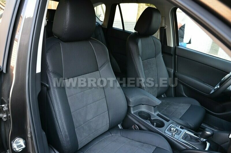 Leather series with black stitching