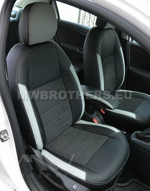 Leather series with white and beige includes