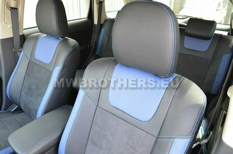 Leather series with blue includes