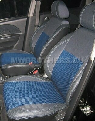 Comfort series with blue textile