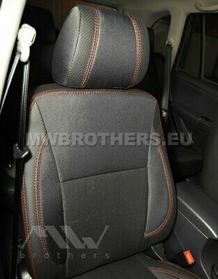 Comfort series with red stitching