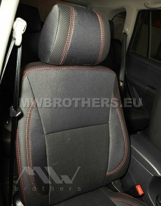 Comfort series with red stitching