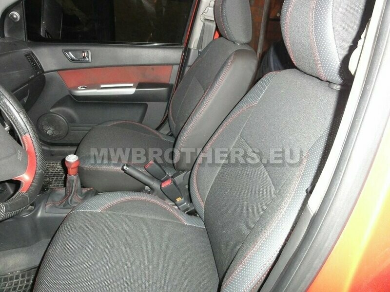 Comfort series with red stitching