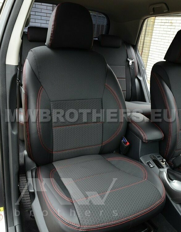 Comfort series with red stitching