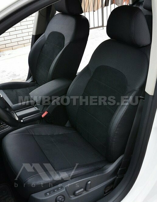 Leather series with black stitching