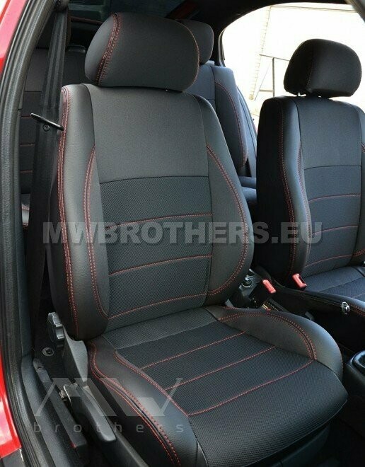 Comfort series with red stitching