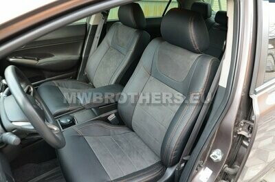 Leather series with brown stitching