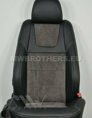Leather series with gray alcantara