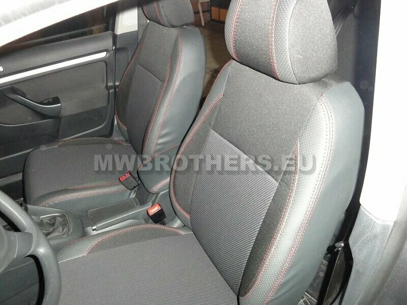 Comfort series with red stitching