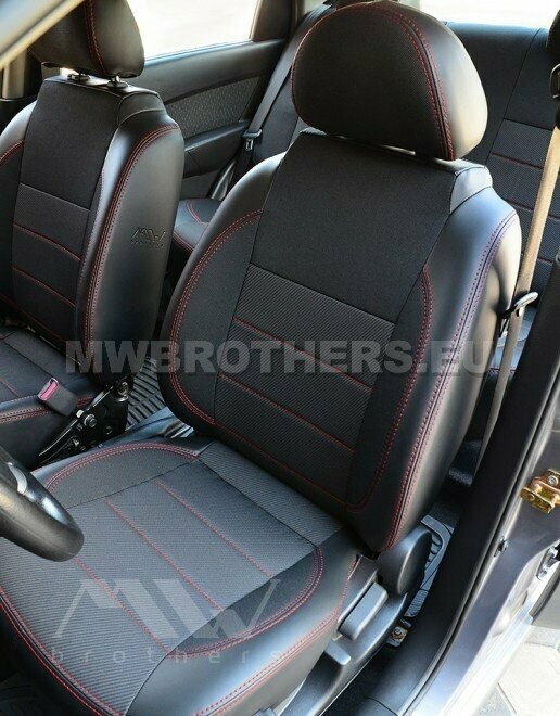 Comfort series with red stitching