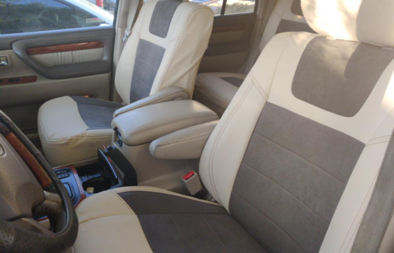 Leather series grey with dark grey alcantara