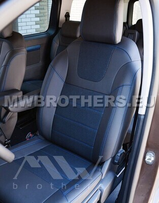 Dynamic series with blue stitching (7-8-9 seats)