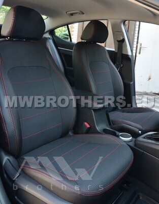 Comfort series with red stitching
