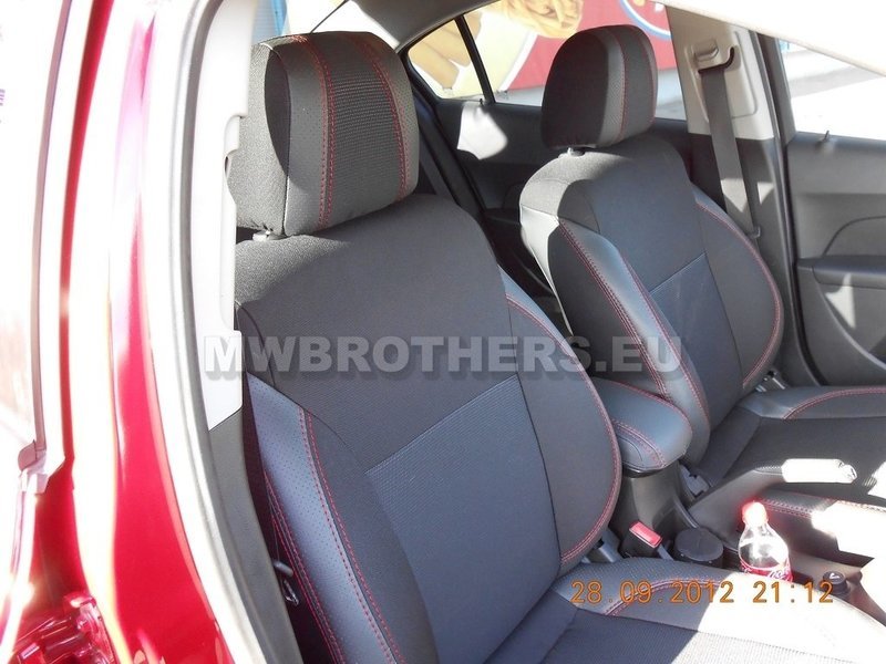 Comfort series with red stitching