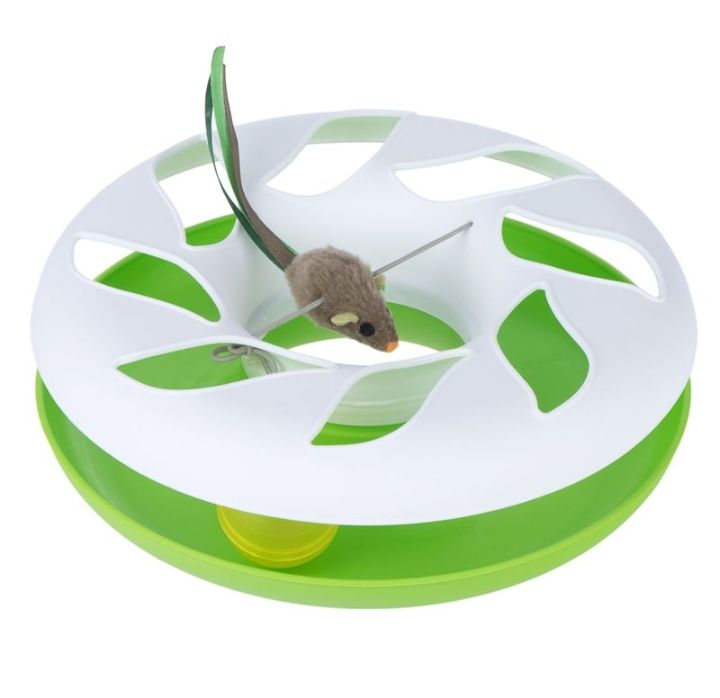 Juguete gato circuito con ratón