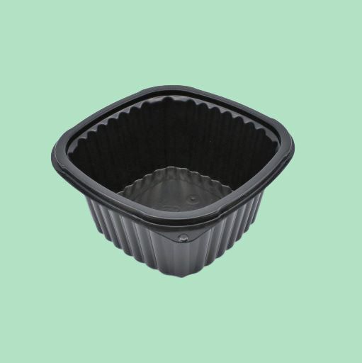 16oz Black Square Microwave Tray